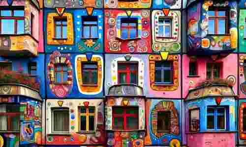 Πολύχρωμα παράθυρα και πόρτες – Multicolored windows and doors