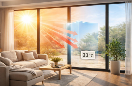 Συντελεστής θερμοπερατότητας τζαμιού Ug (glass)