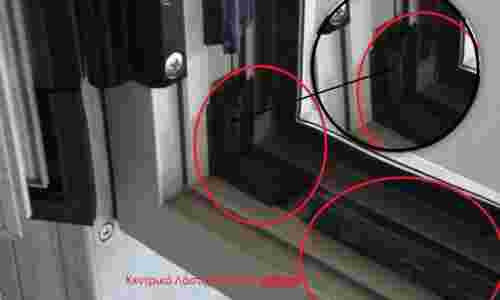 Μασίφ γωνίες στα κεντρικά λάστιχα στα ανοιγόμενα κουφώματα