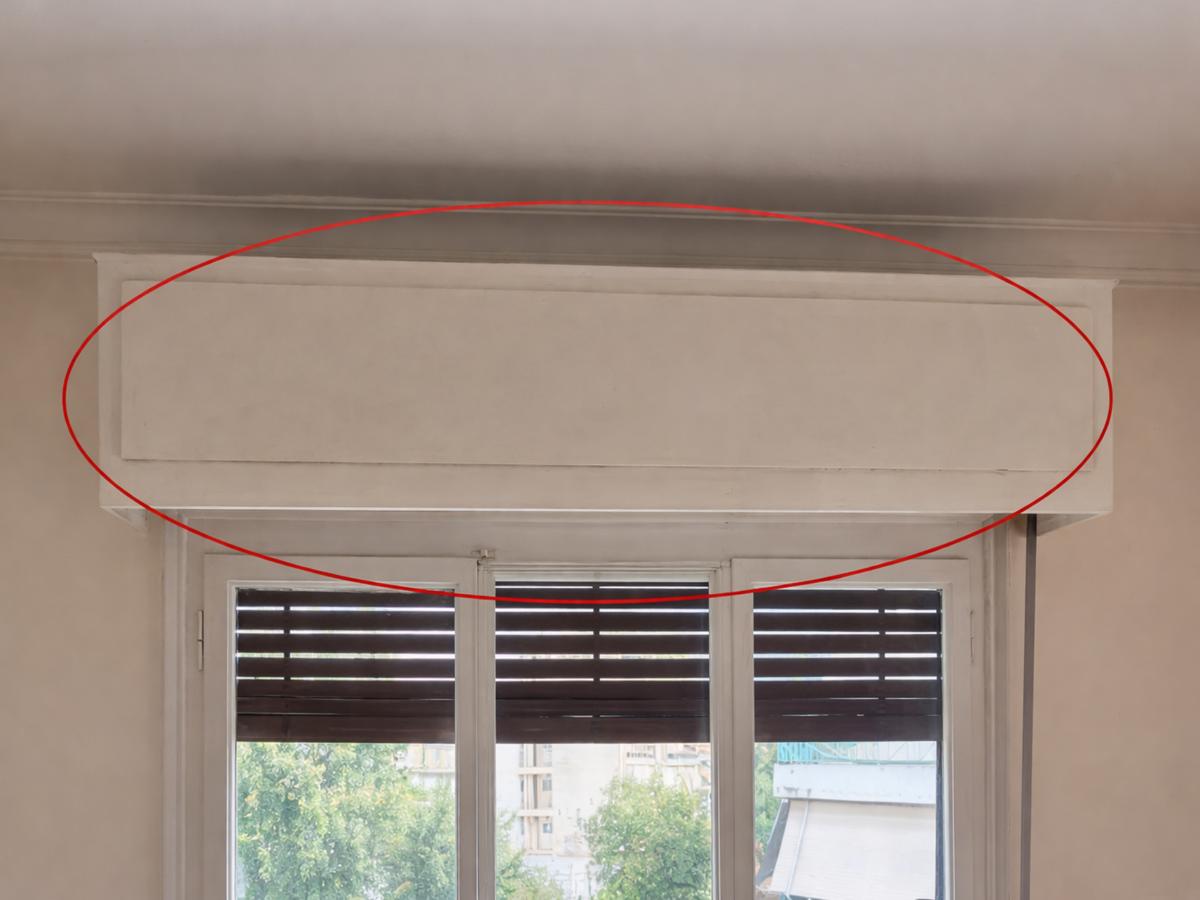 παλιά ξύλινα κουτιά ρολού - κουρτινιερες