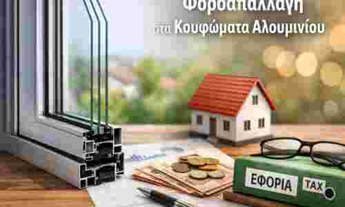 Έκπτωση φόρου αντικατάστασης κουφωμάτων ( Φοροαπαλλαγή στα κουφώματα )