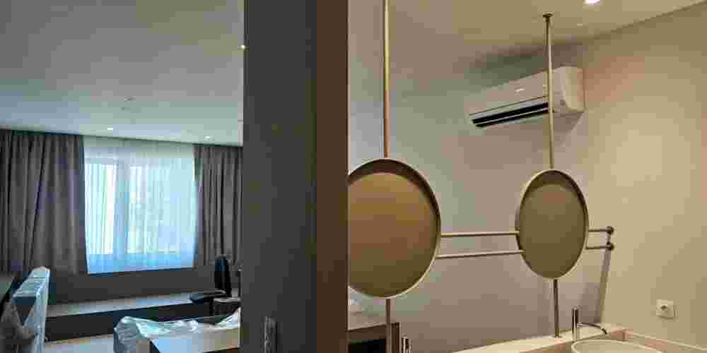 Ηχομονωτικά κουφώματα αλουμινίου για Airbnb χρώμα Ral 7032