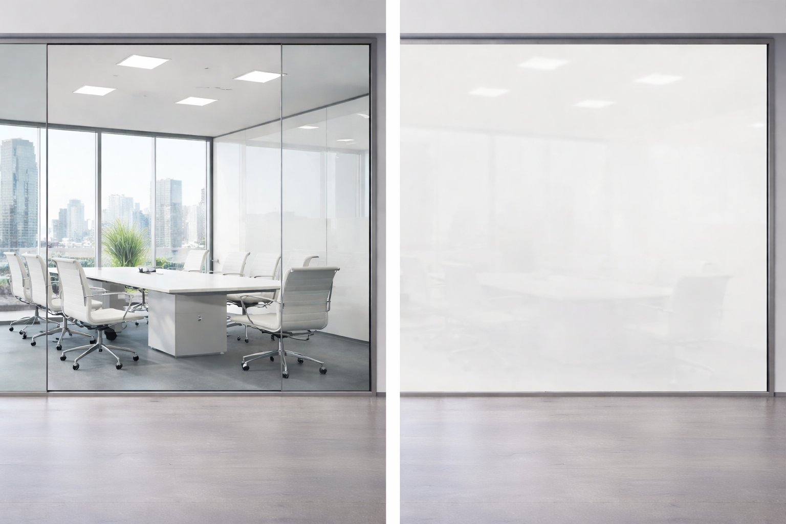 Switchable / Privacy Glass ή ηλεκτρικά αμμοβολισμένα τζάμια